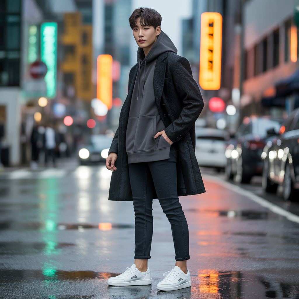 how to transition your hoodie outfits like korean men