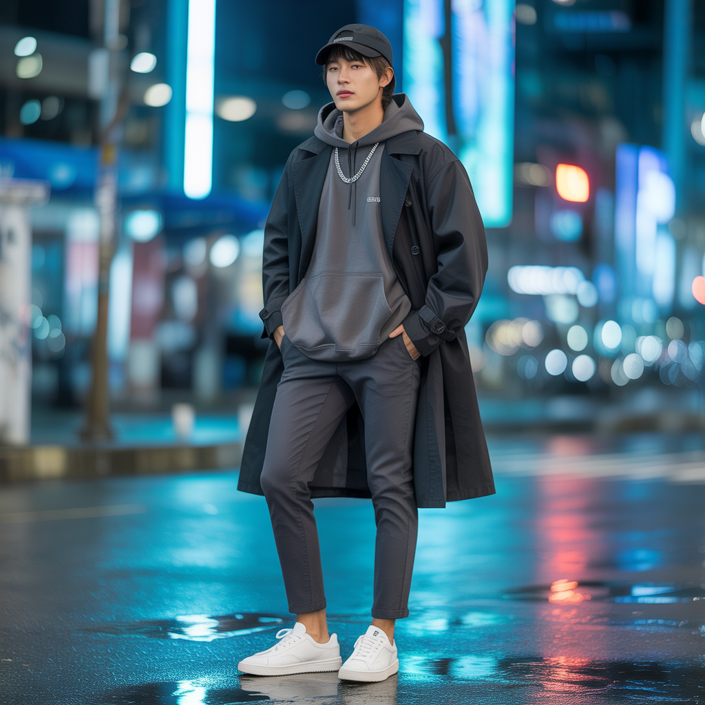 how to transition your hoodie outfits like korean men