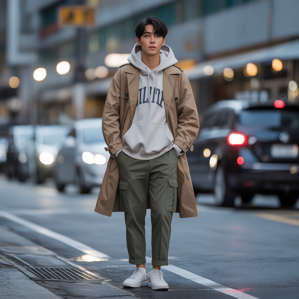 how to transition your hoodie outfits like korean men