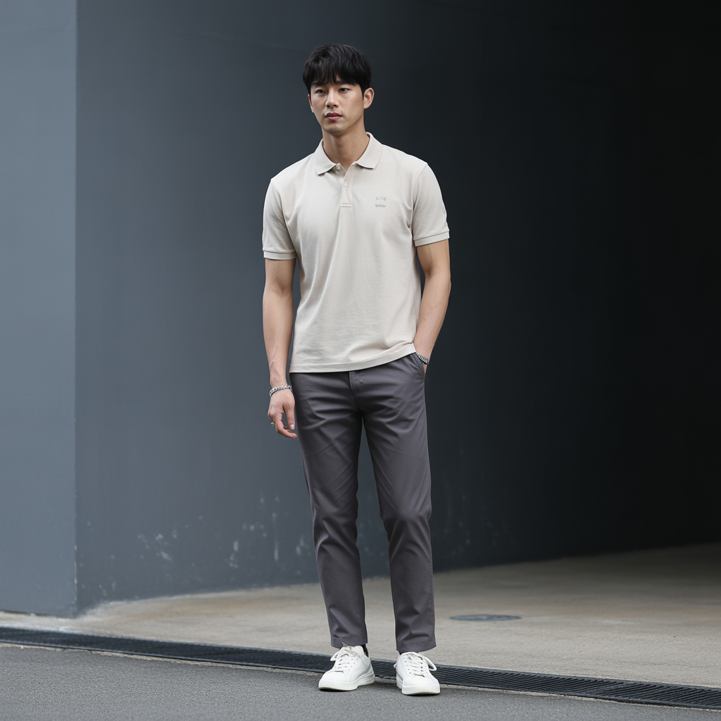 how to wear a polo shirt like korean men