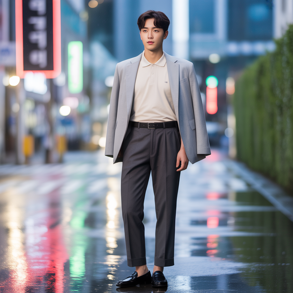 how to wear a polo shirt like korean men