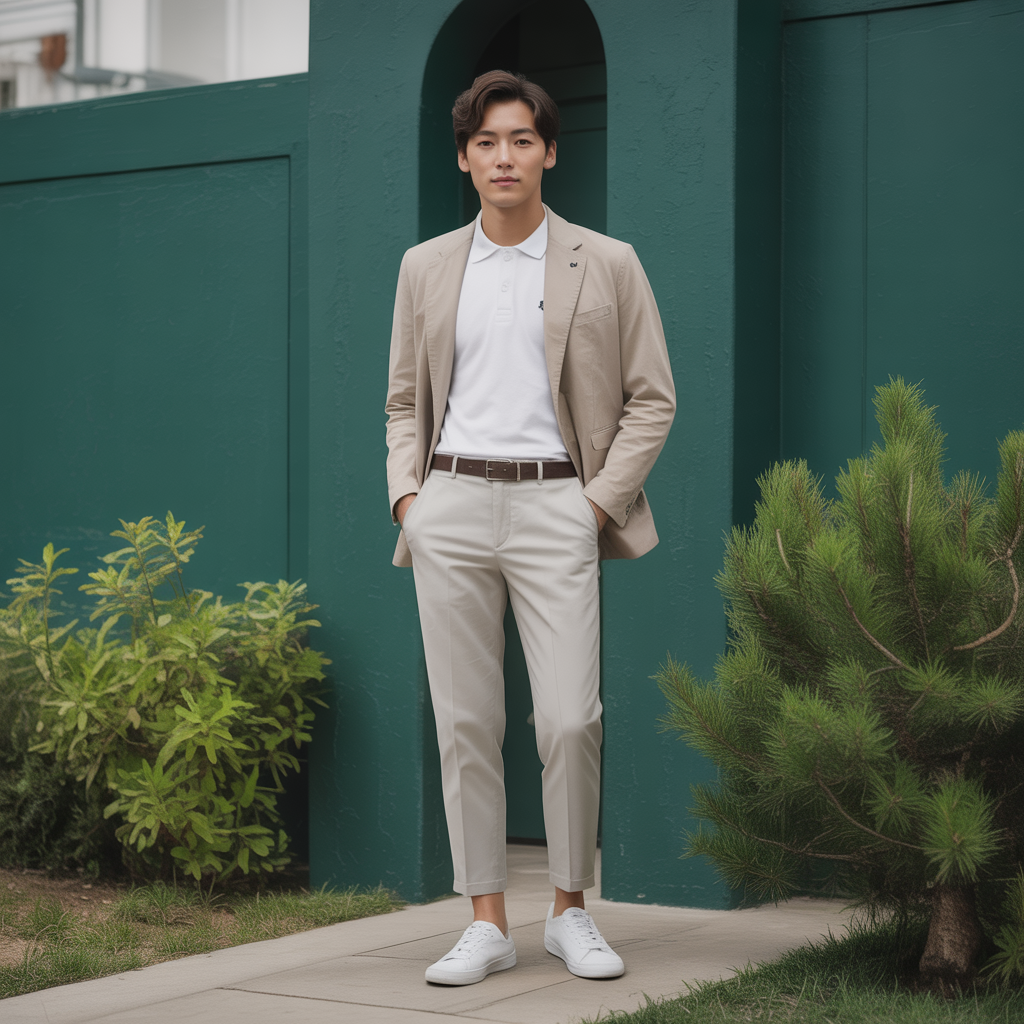 how to wear a polo shirt like korean men
