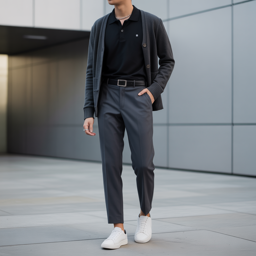 how to wear a polo shirt like korean men