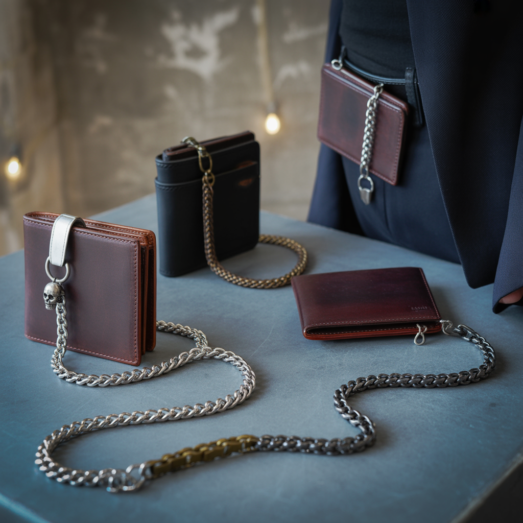 how to wear a wallet chain in 5 ways