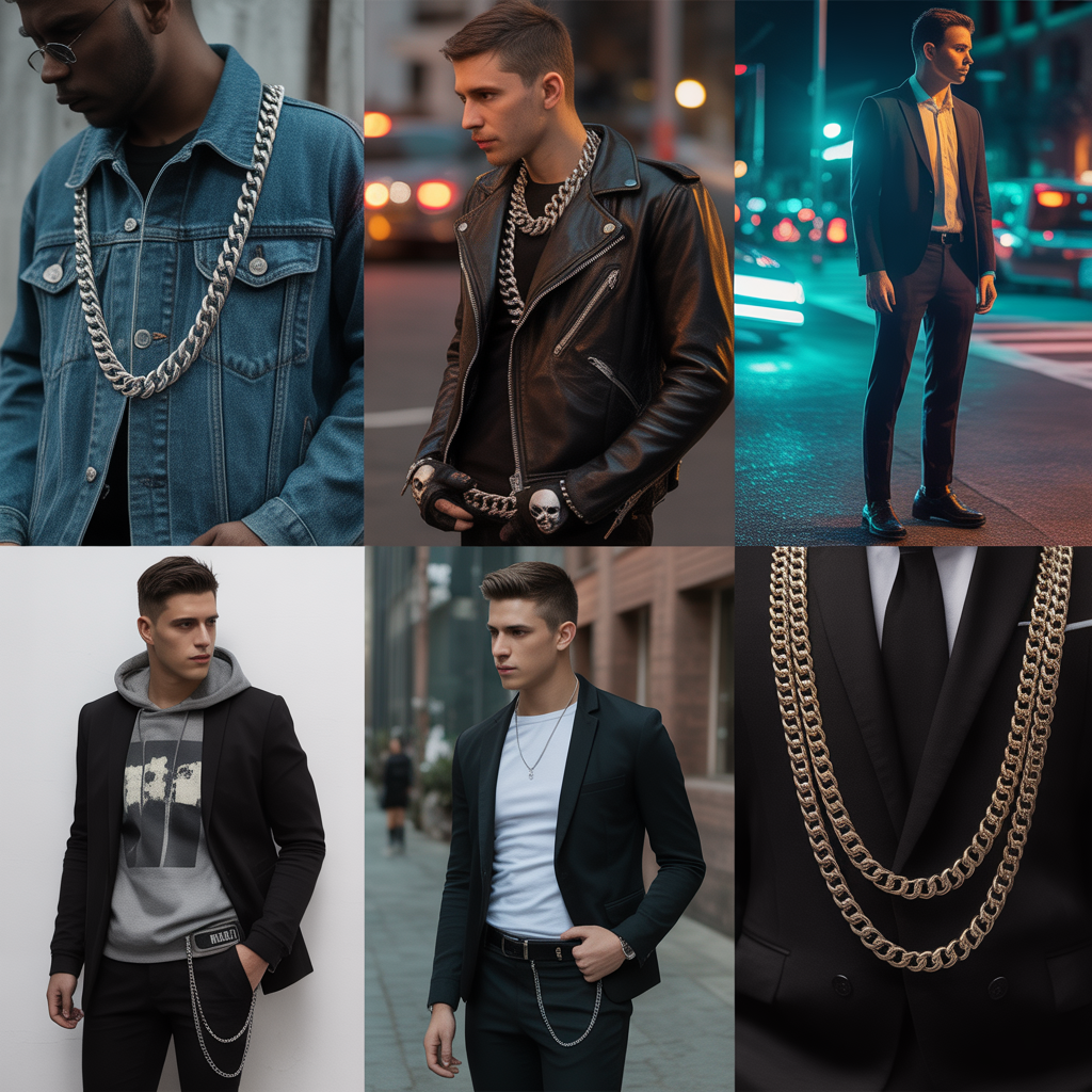 how to wear a wallet chain in 5 ways