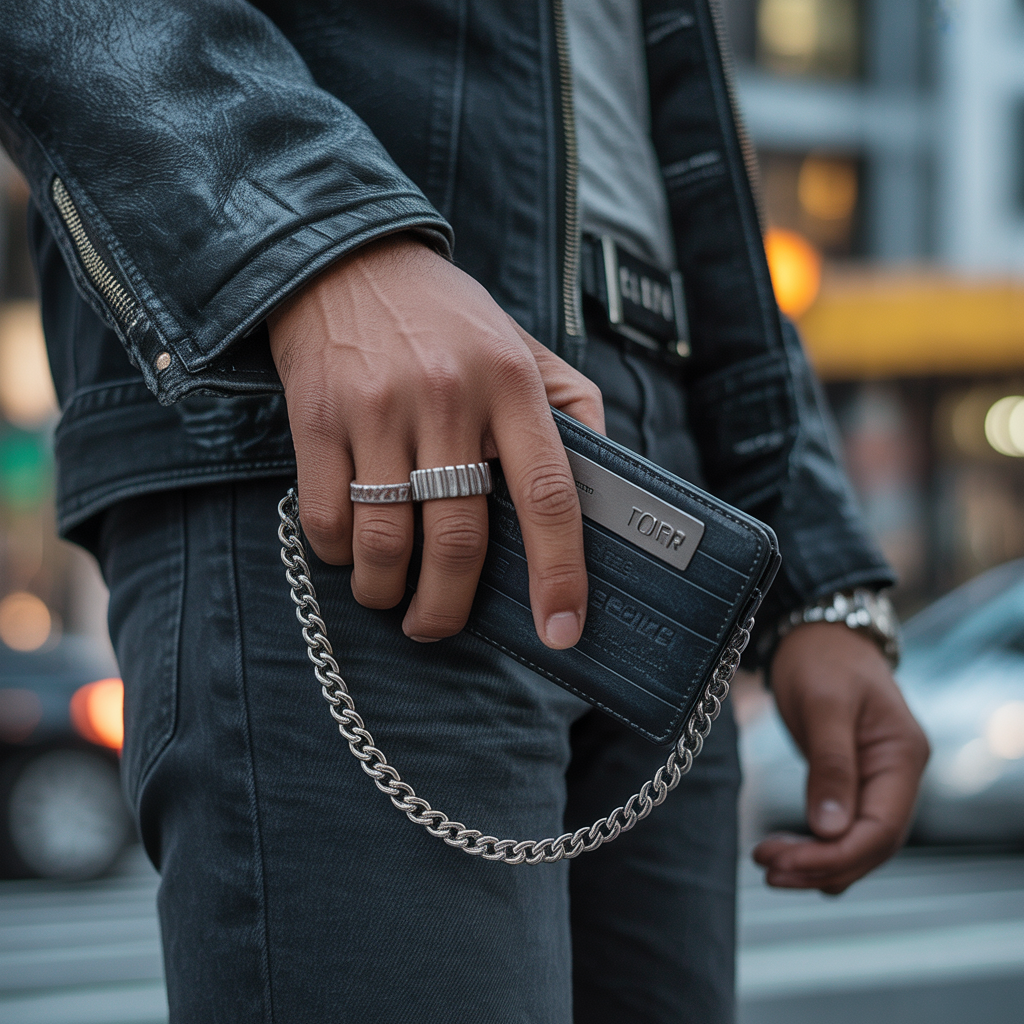 how to wear a wallet chain in 5 ways