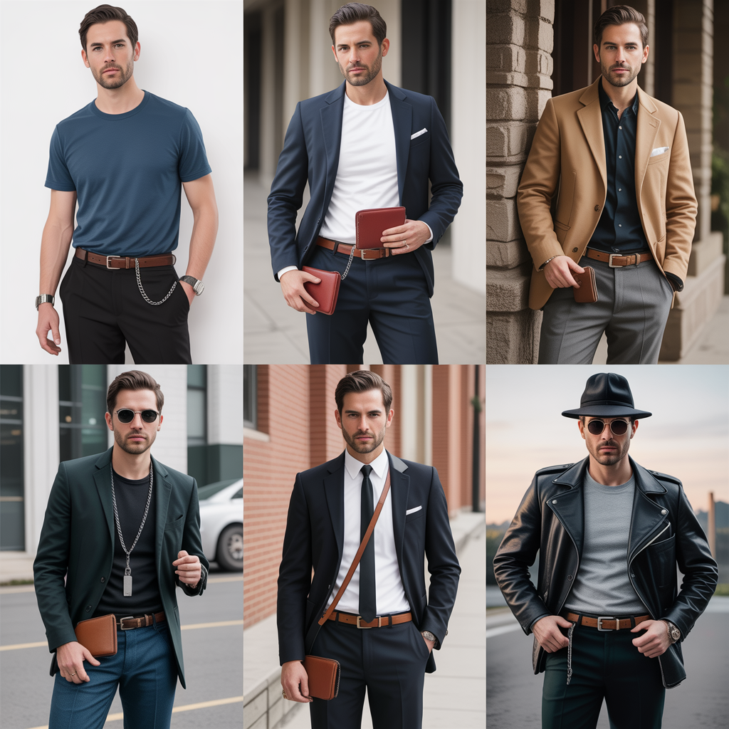 how to wear a wallet chain in 5 ways