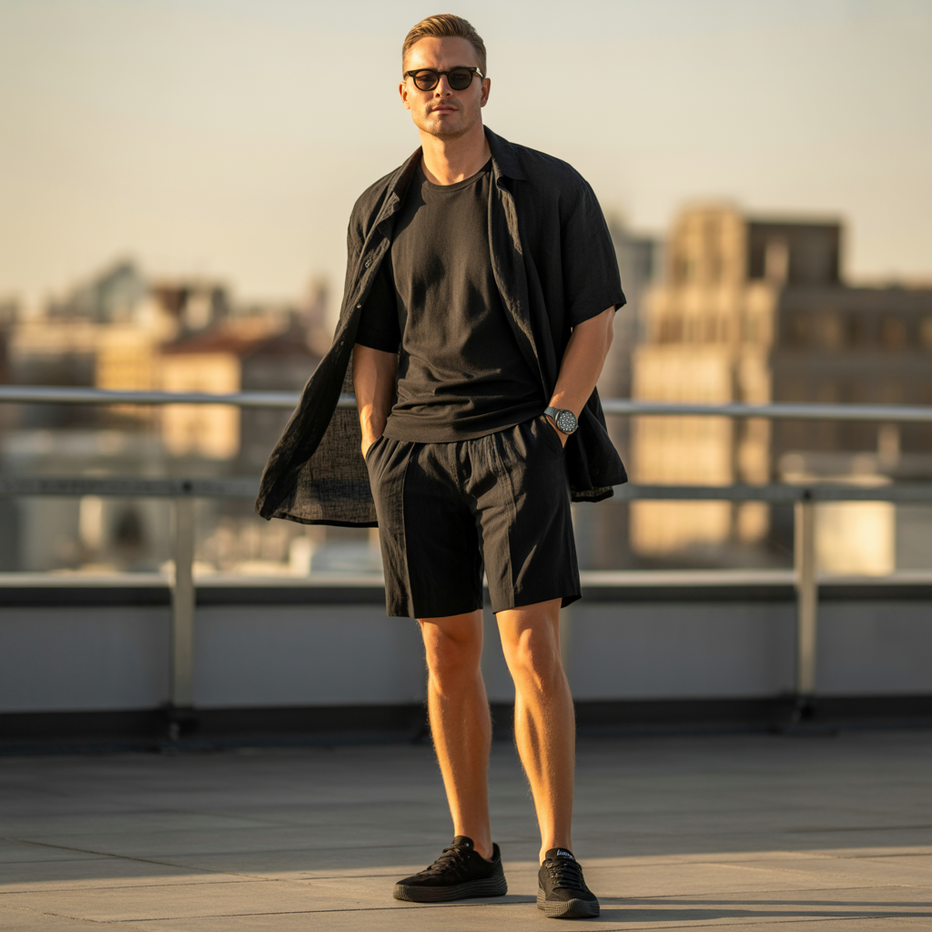 how to wear all black in summer