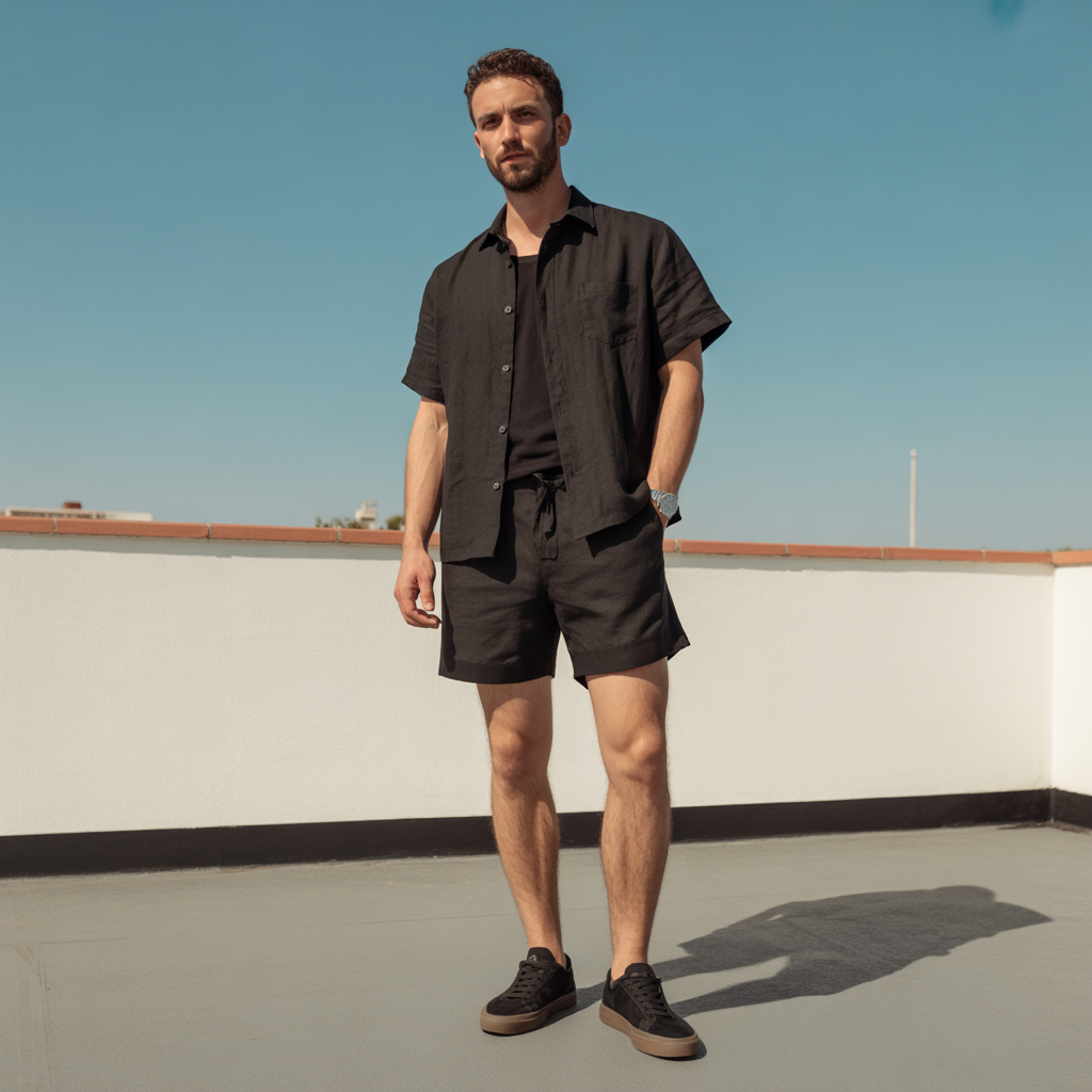 how to wear all black in summer