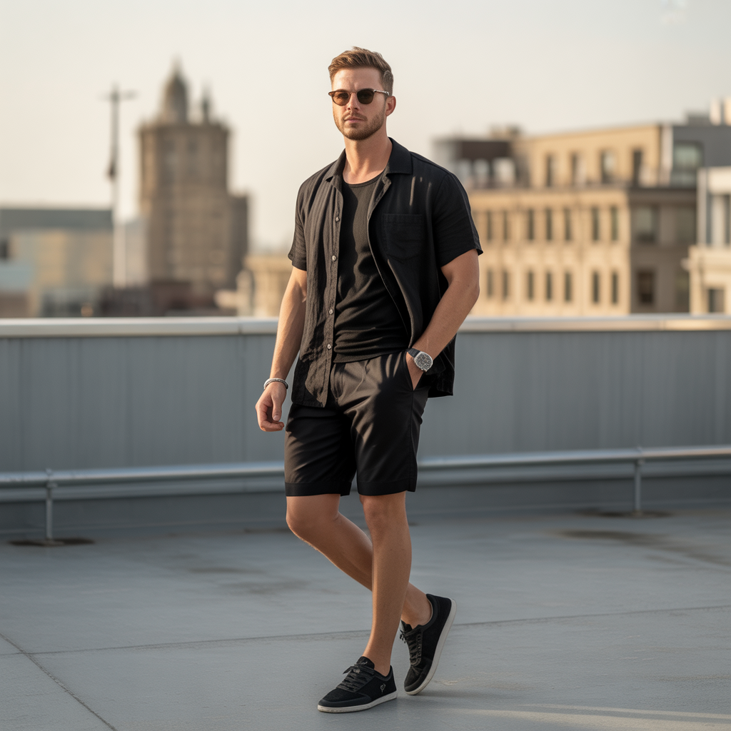 how to wear all black in summer