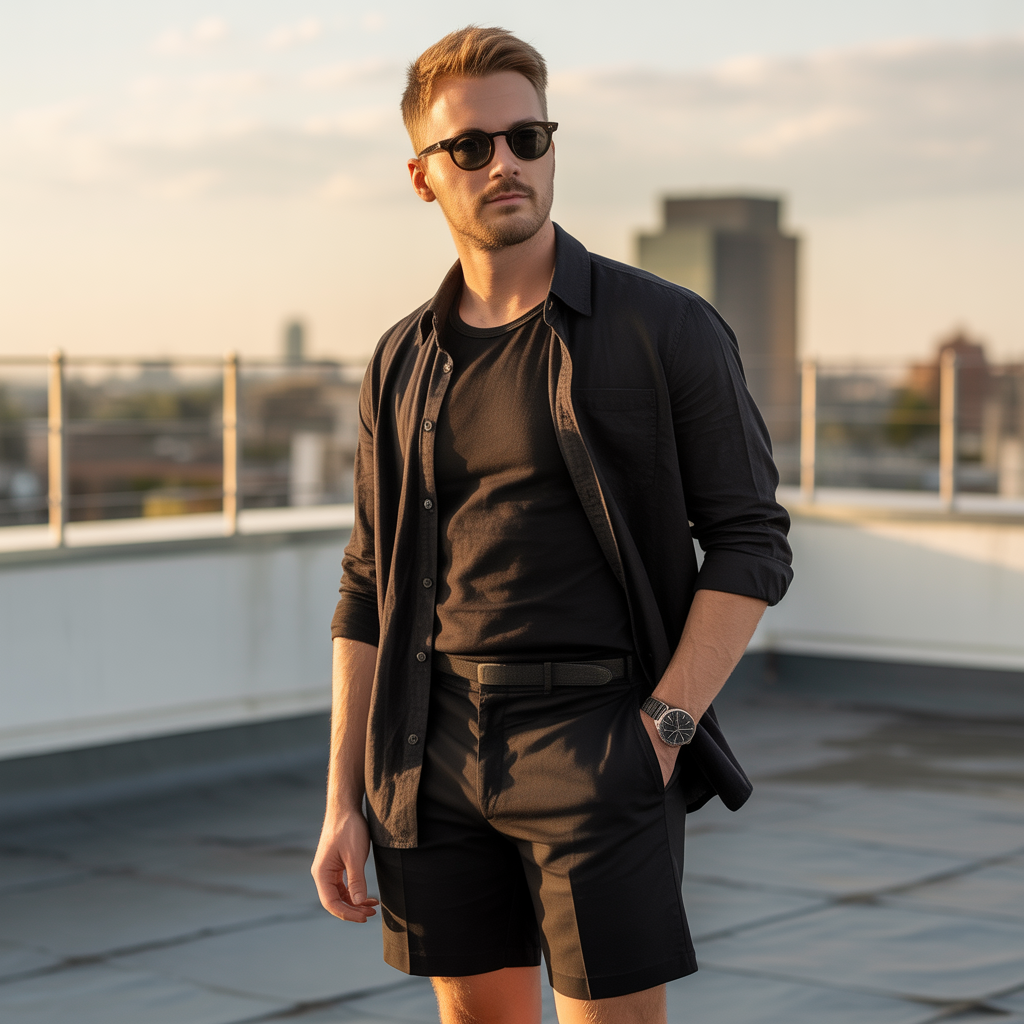 how to wear all black in summer