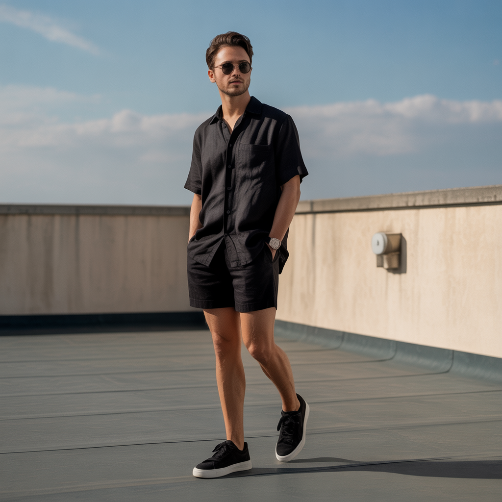 how to wear all black in summer