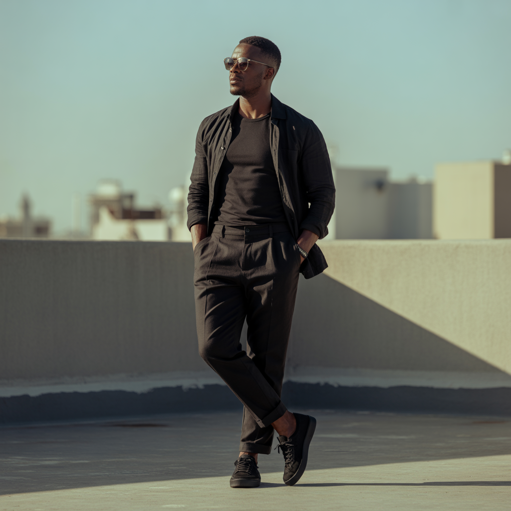how to wear all black in summer