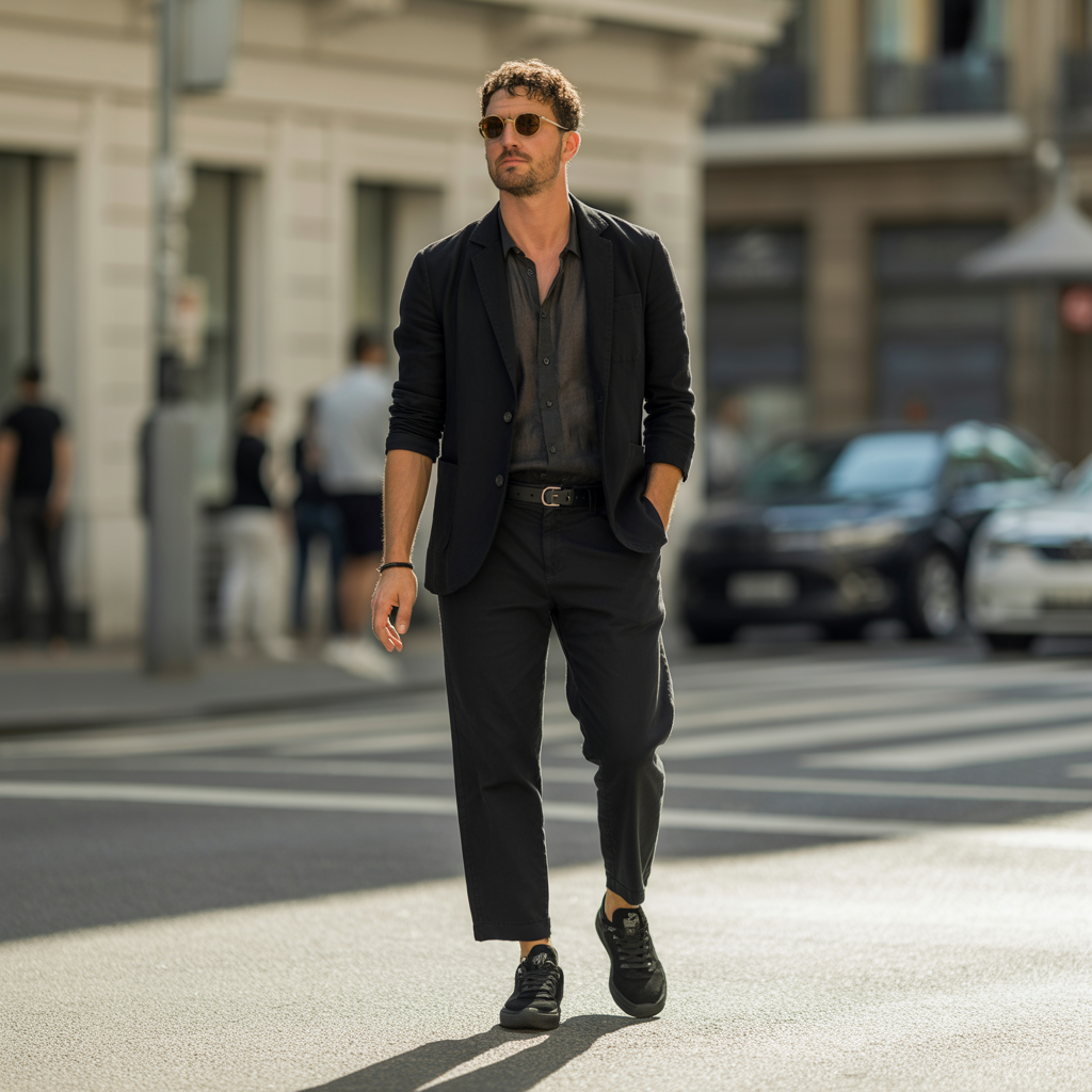 how to wear all black in summer