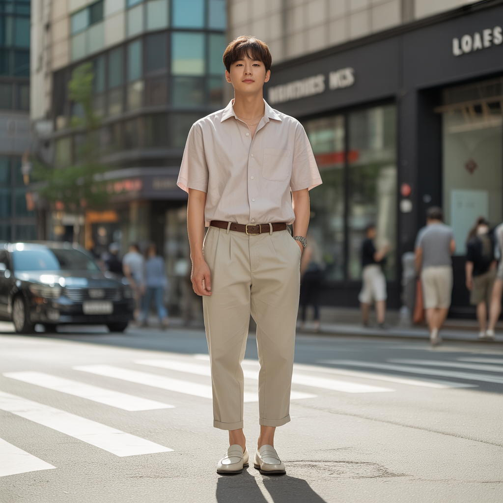 how to wear ankle pants in summer like korean men