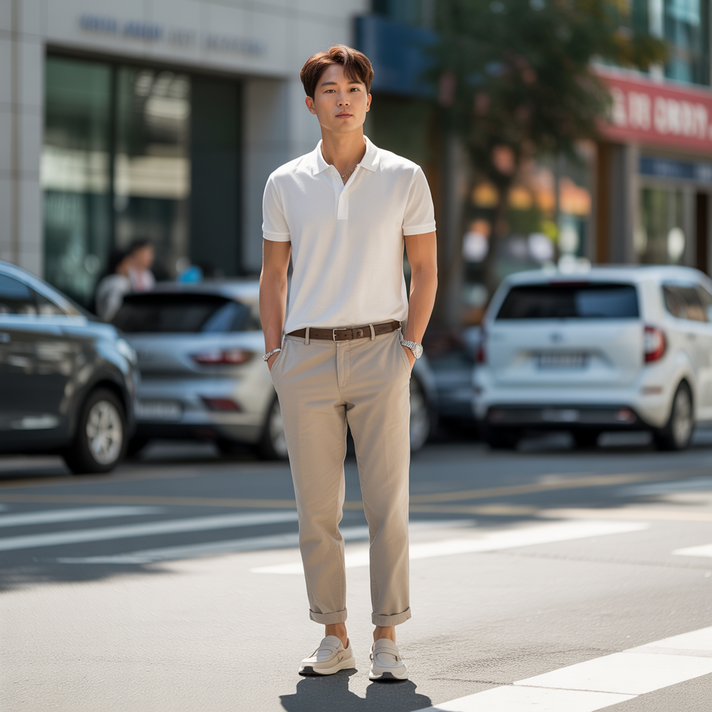 how to wear ankle pants in summer like korean men