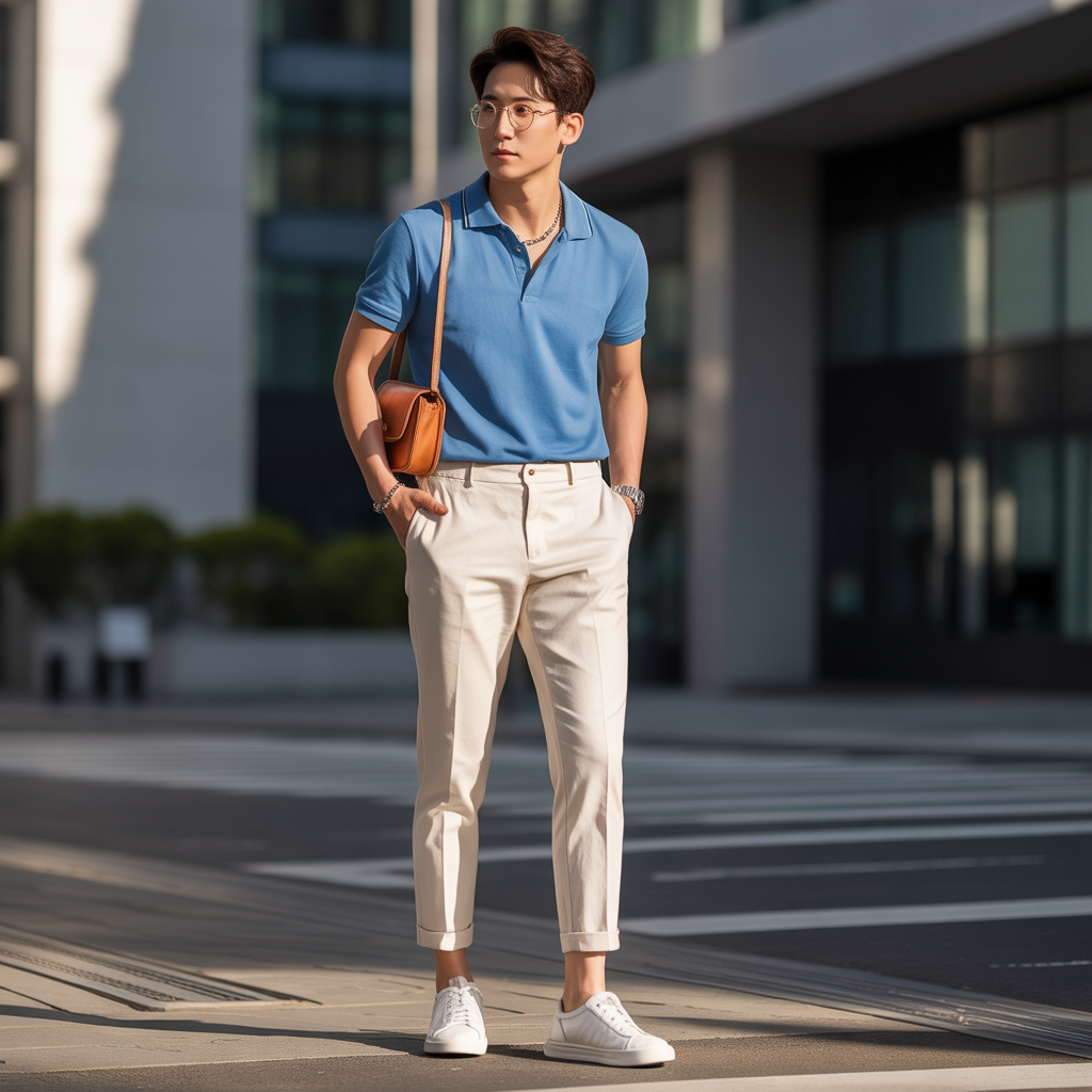how to wear ankle pants in summer like korean men