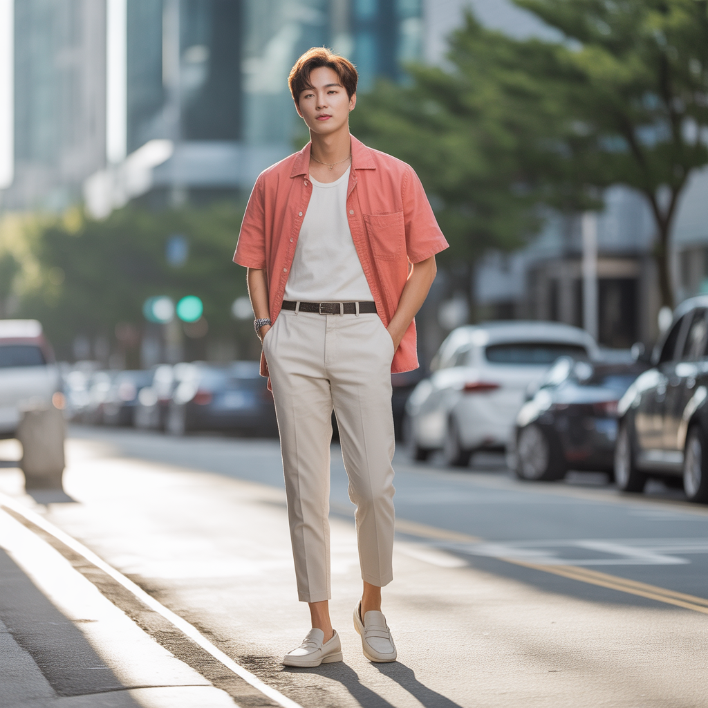 how to wear ankle pants in summer like korean men