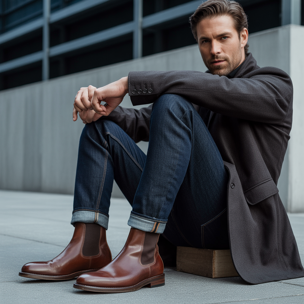 how to wear boots with jeans