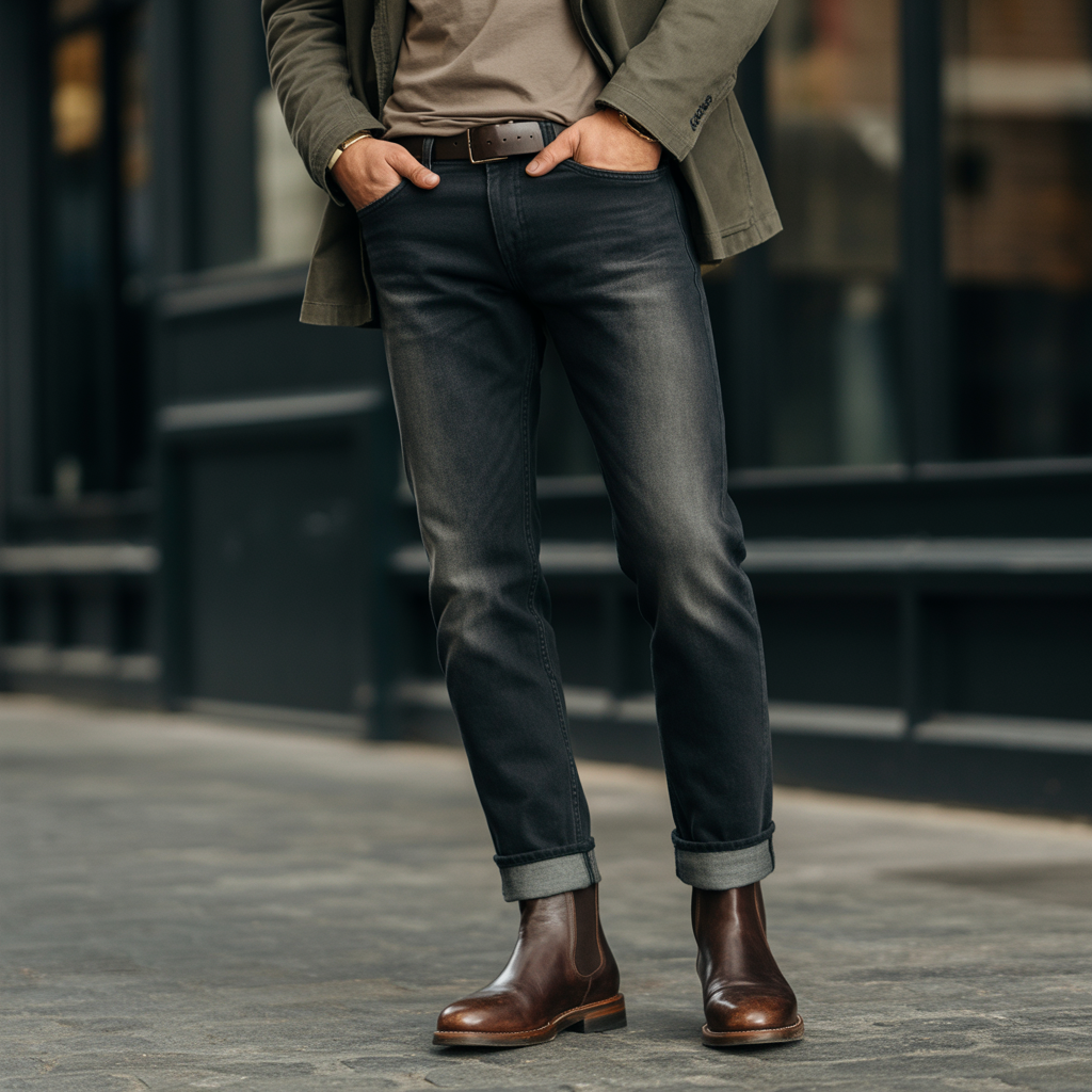 how to wear boots with jeans