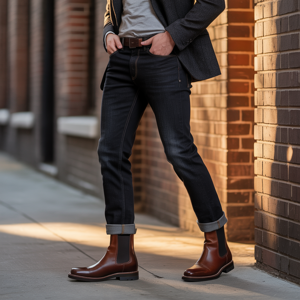 how to wear boots with jeans