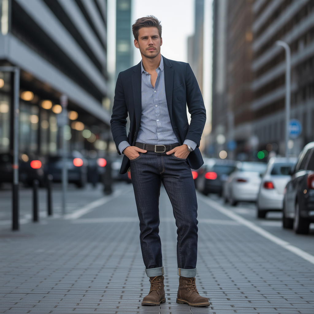 how to wear boots with jeans