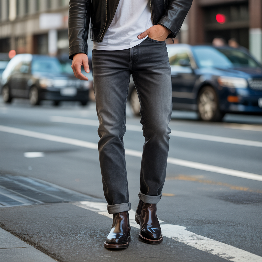 how to wear boots with jeans