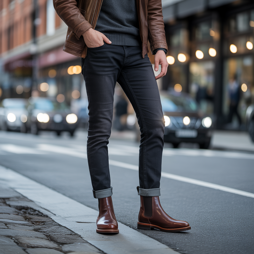 how to wear boots with jeans