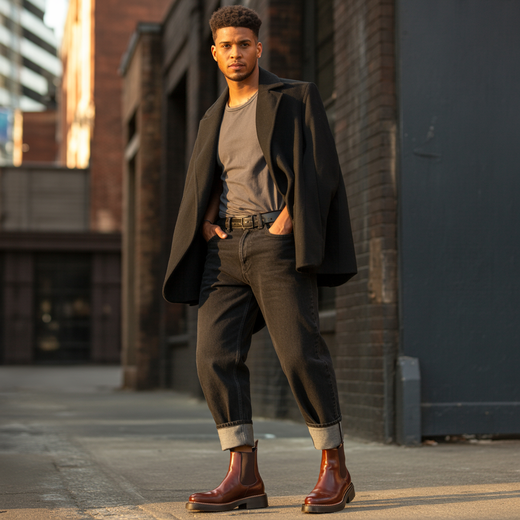 how to wear boots with jeans