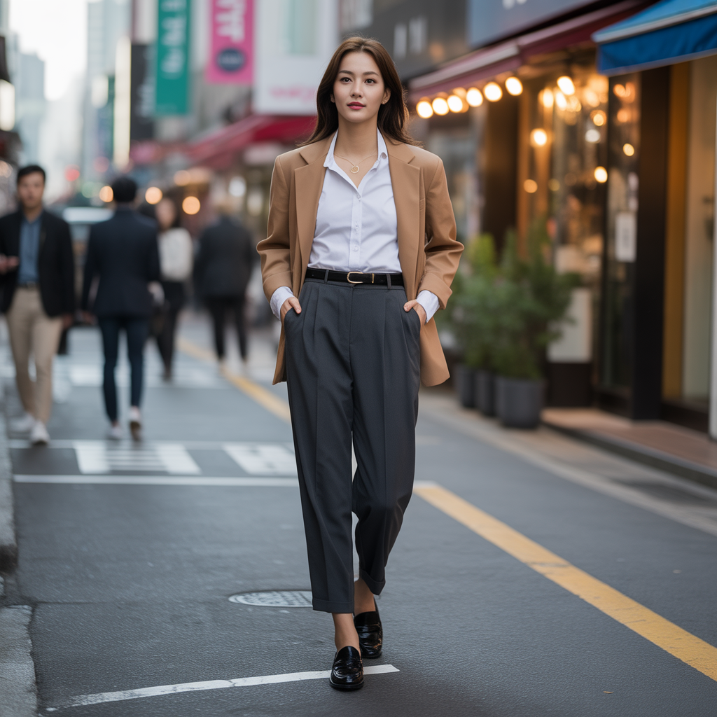 how to wear high waist pants in fall like korean men