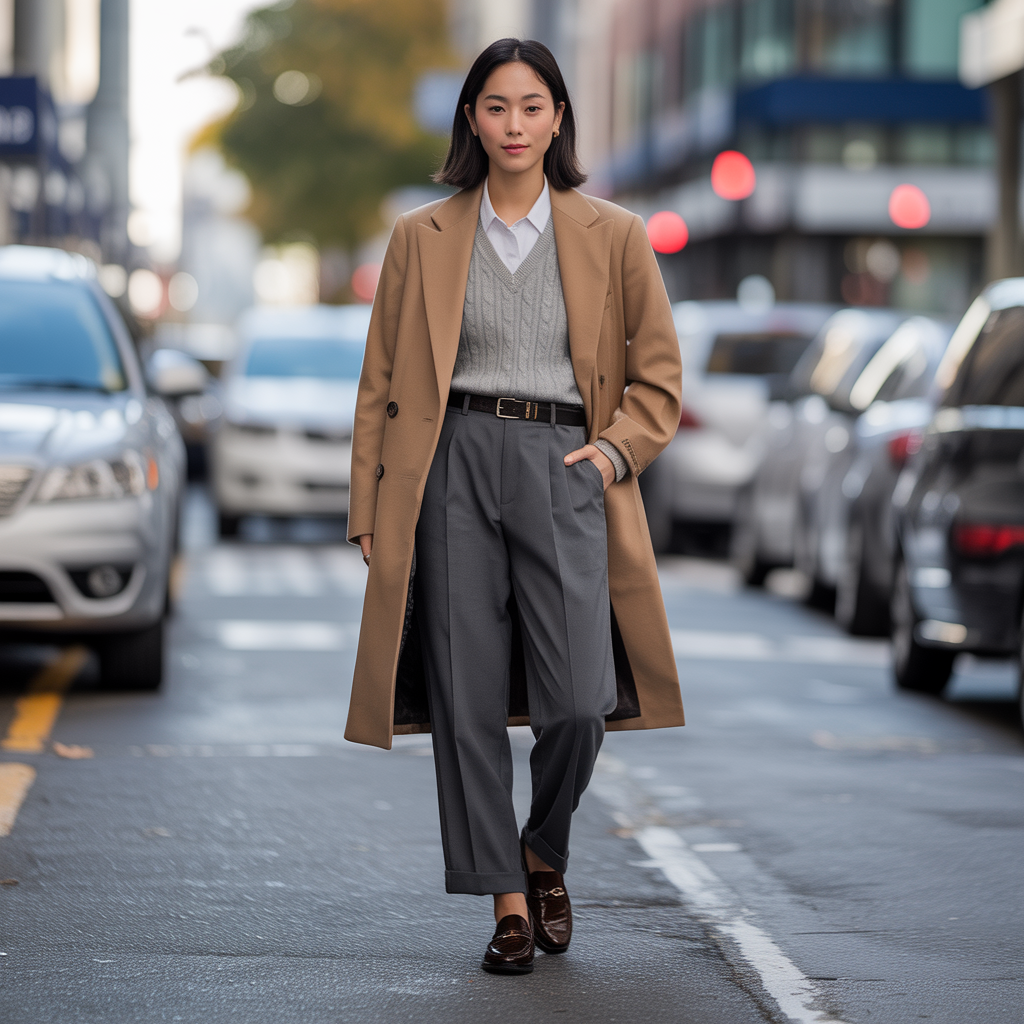 how to wear high waist pants in fall like korean men