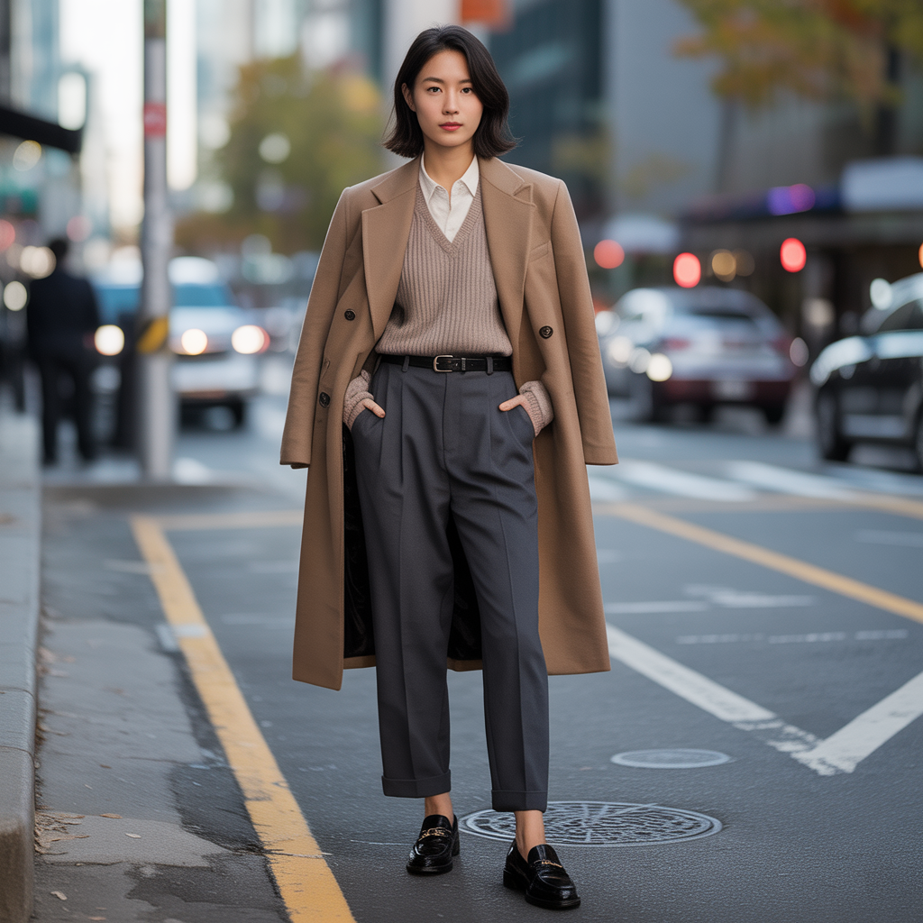 how to wear high waist pants in fall like korean men