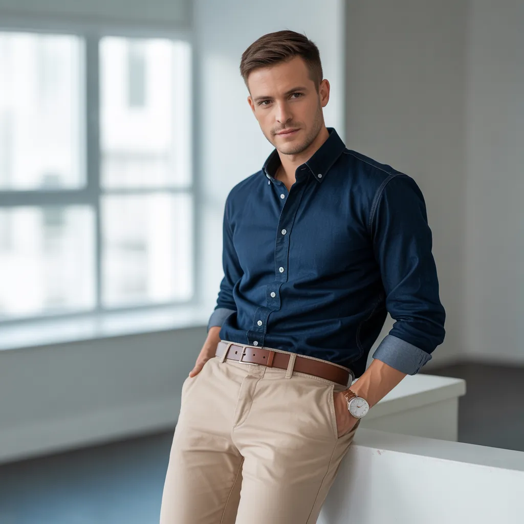 jean button up shirt outfit