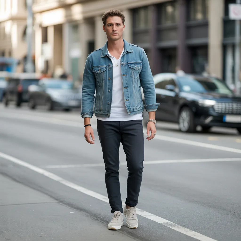 jean jacket outfits men