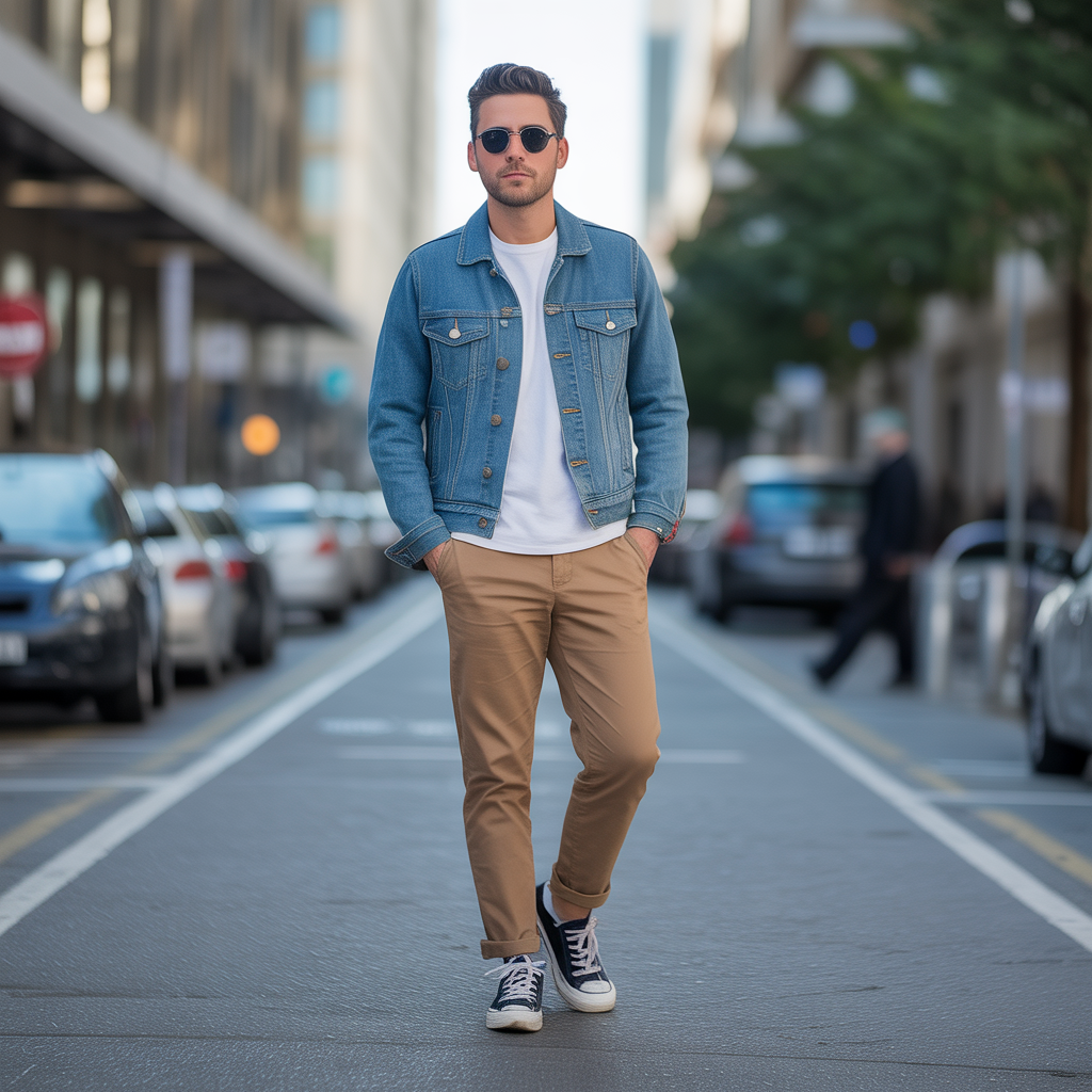 jean jacket outfits men