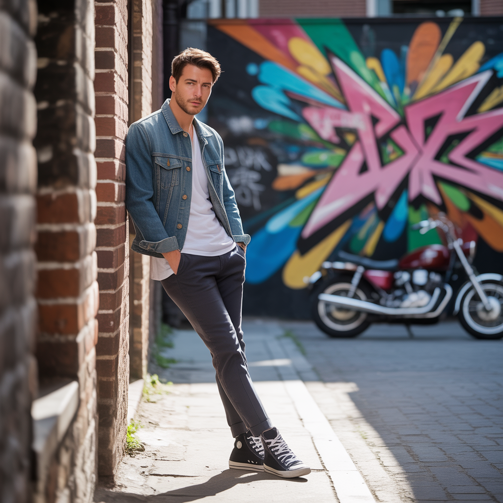 jean jacket outfits men