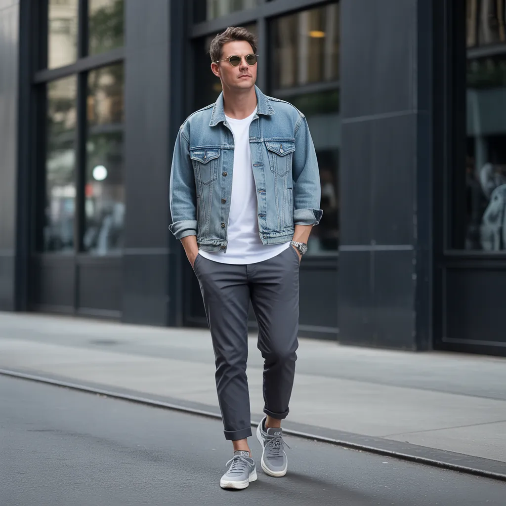 jean jacket outfits men