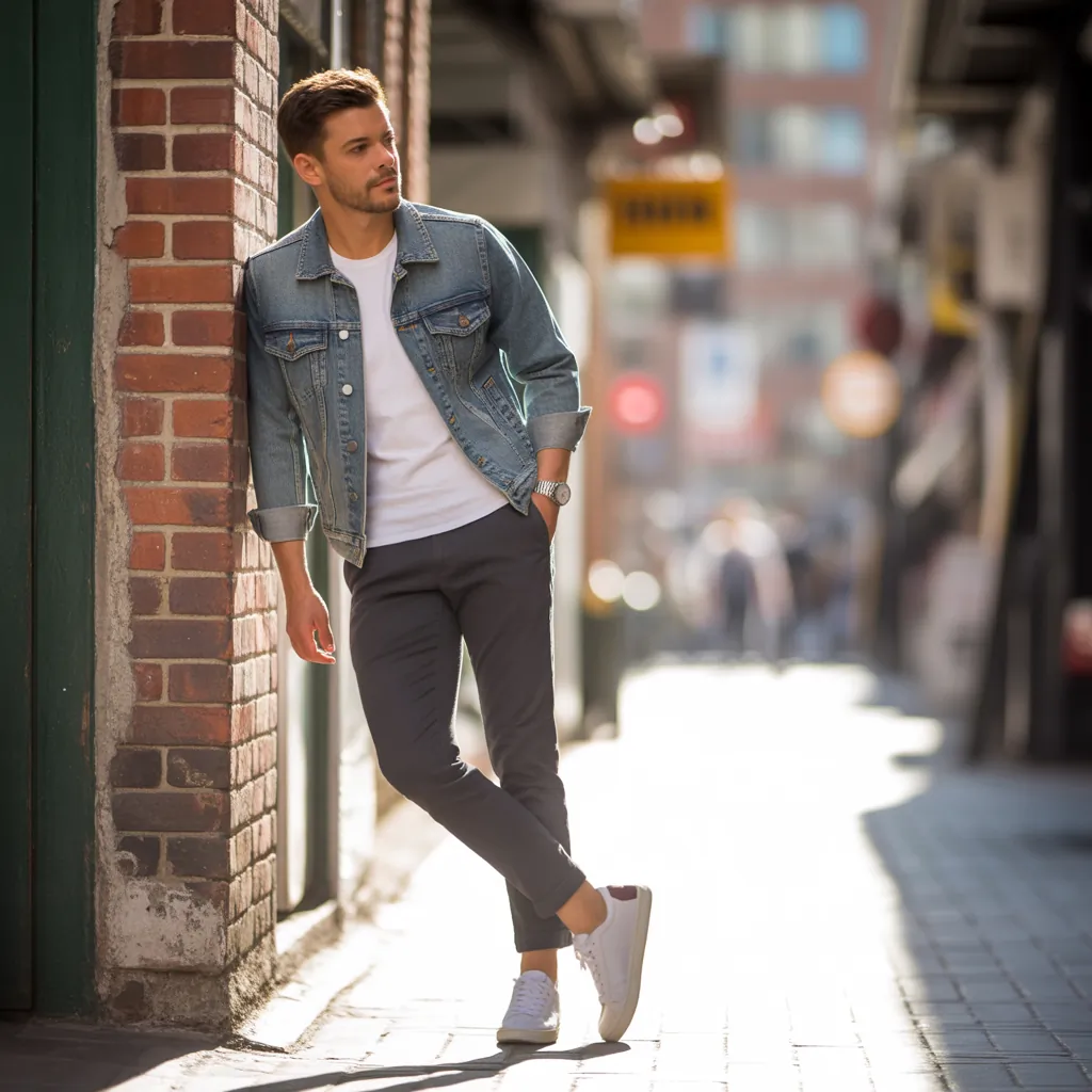 jean jacket outfits men