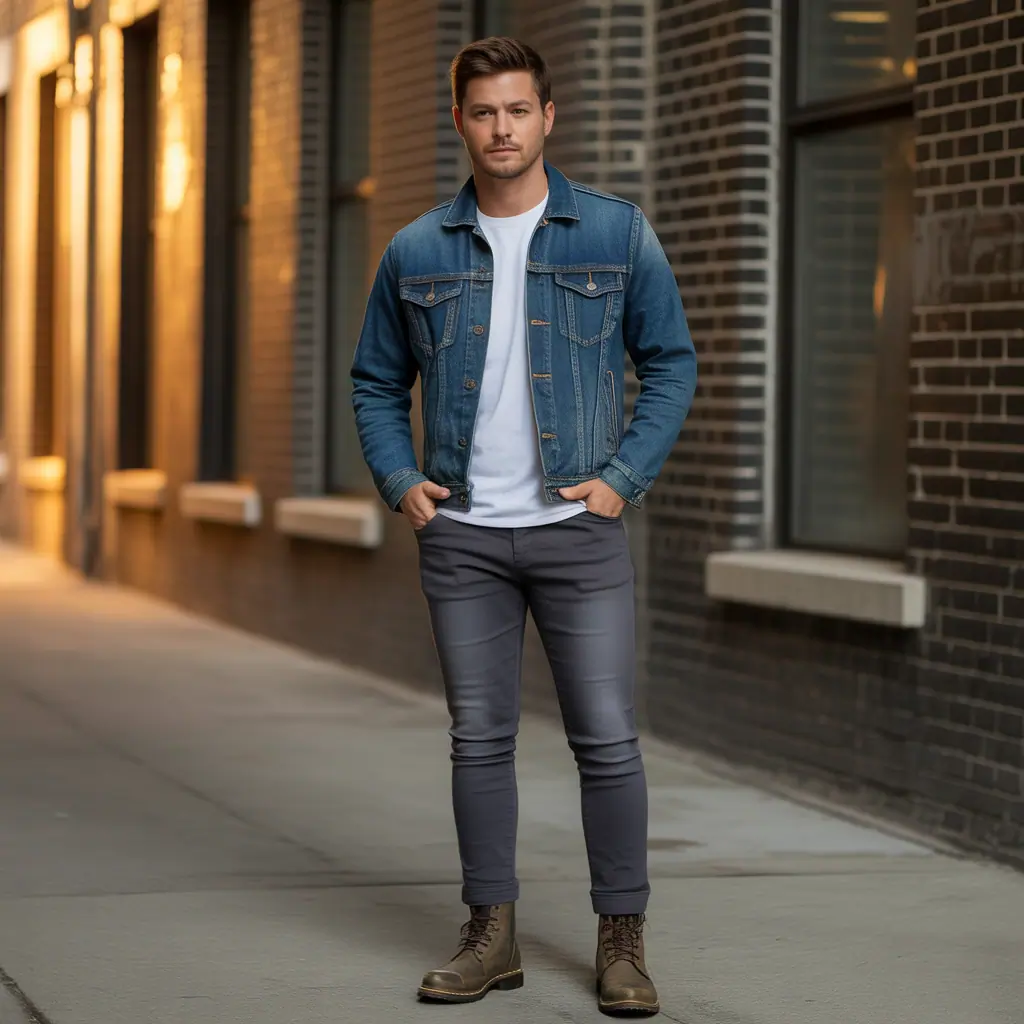jean jacket outfits men