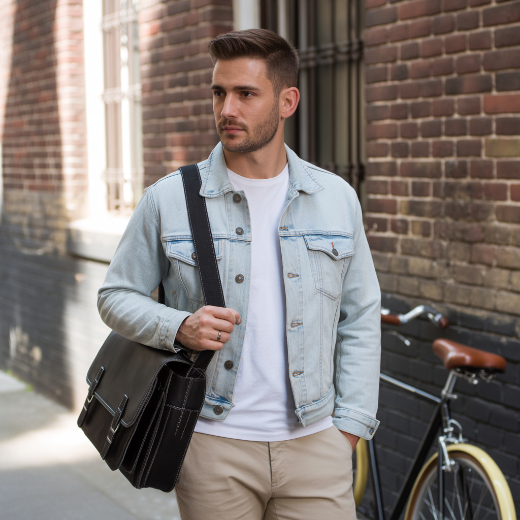 jean jacket outfits men