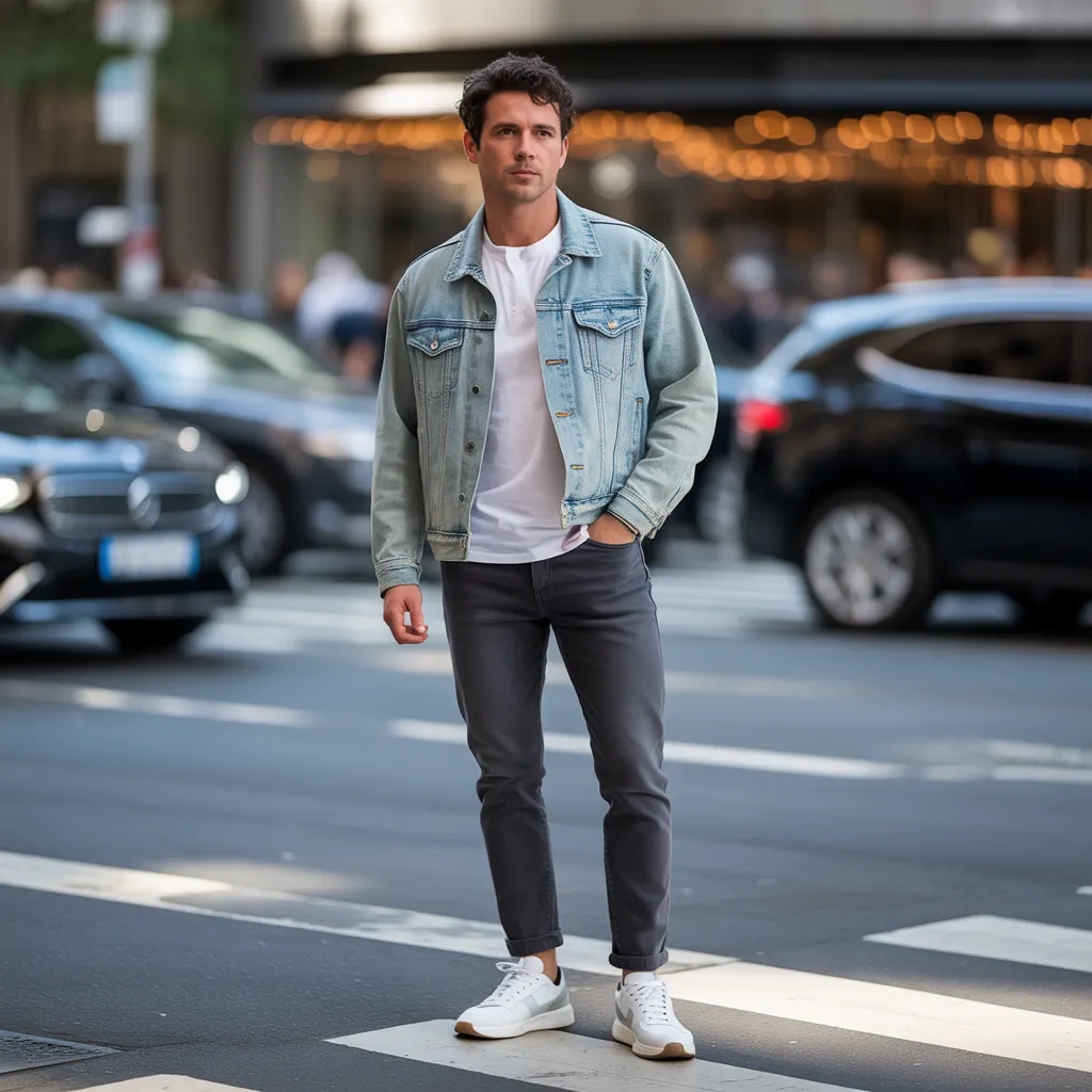jean jacket outfits men