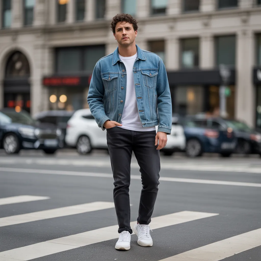 jean jacket outfits men