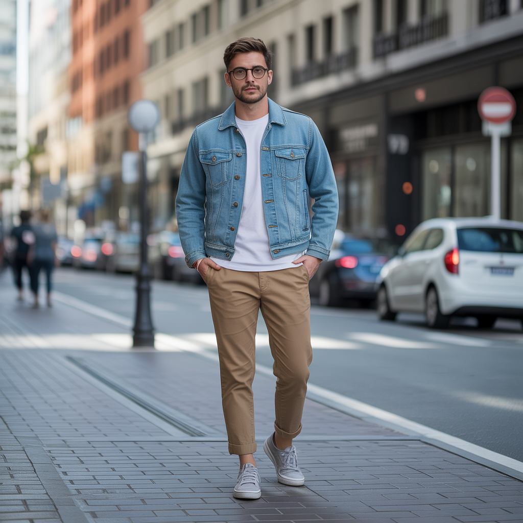 jean jacket outfits men