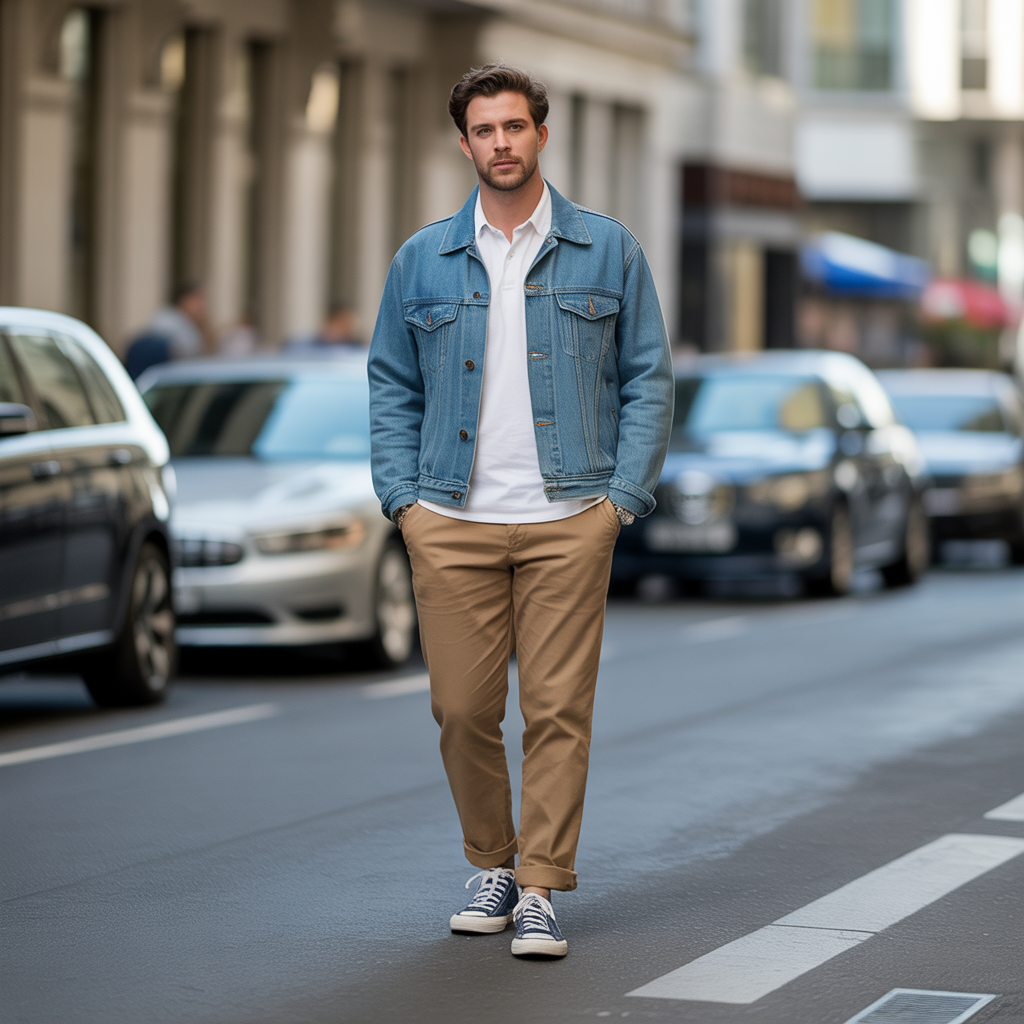 jean jacket outfits men