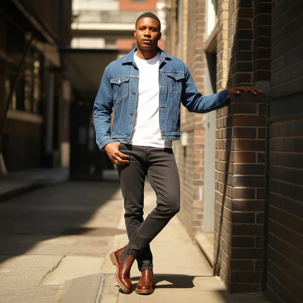 jean jacket outfits men