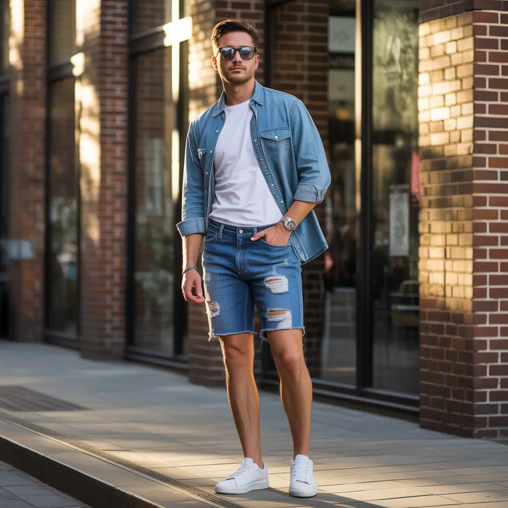 jorts mens outfits