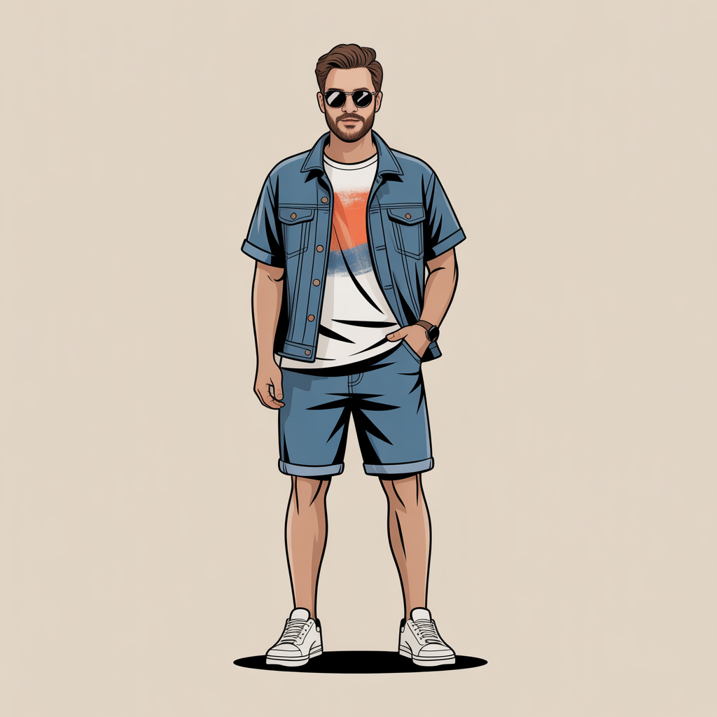 jorts mens outfits