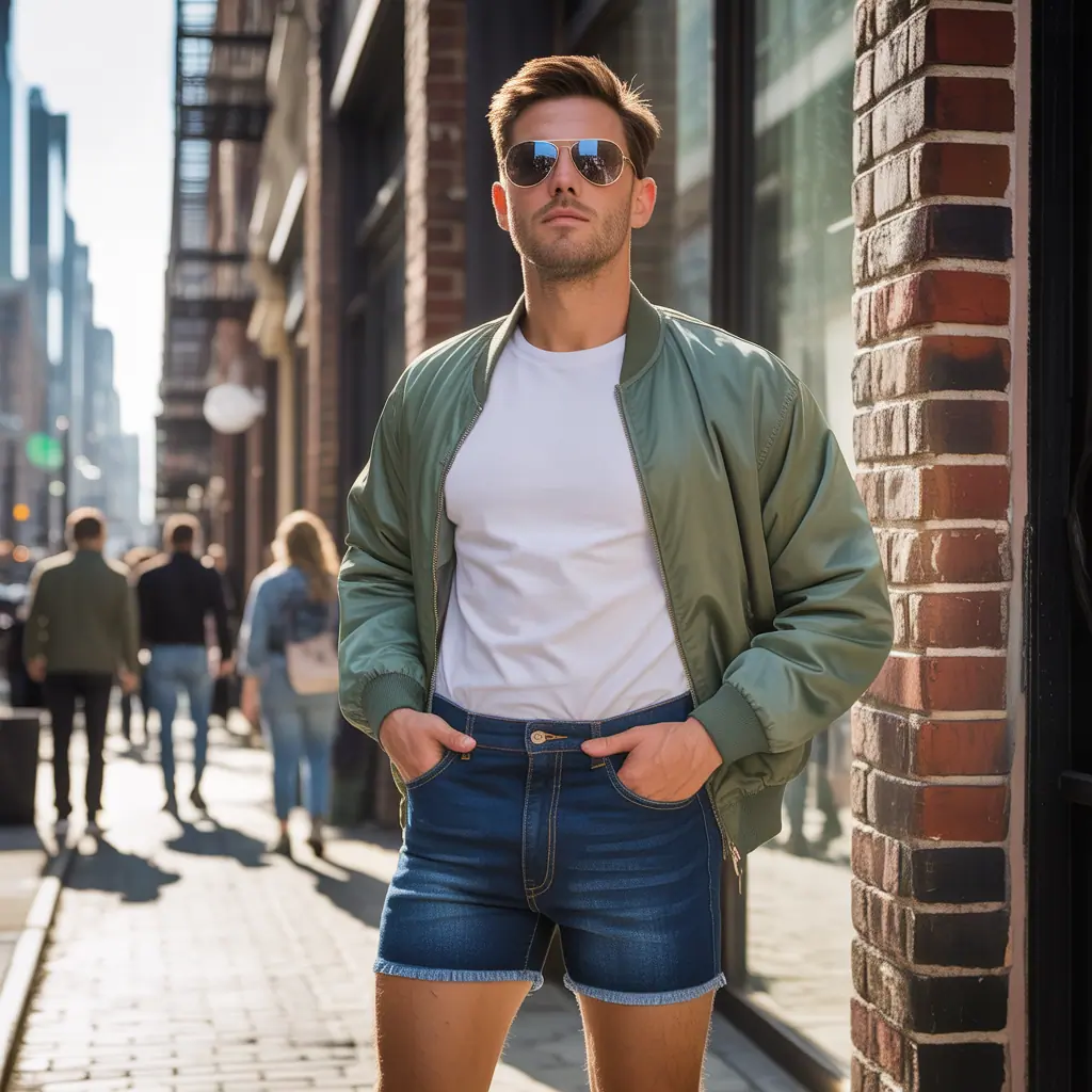 jorts mens outfits