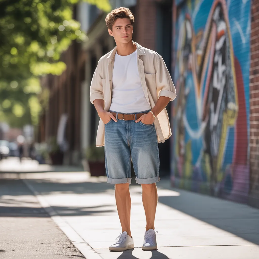 jorts mens outfits