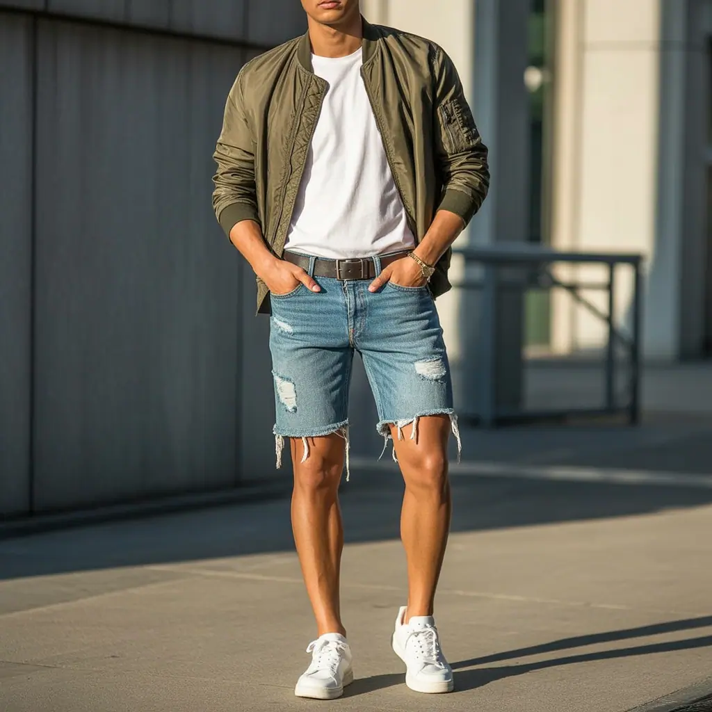 jorts mens outfits